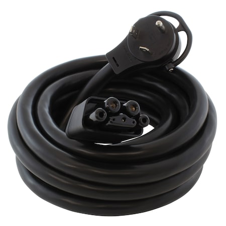 Ac Works 15ft Gen 2 EV Charging NEMA TT-30 Adapter For Gen. II Tesla Mobile Connector G2EVTT-24A-15